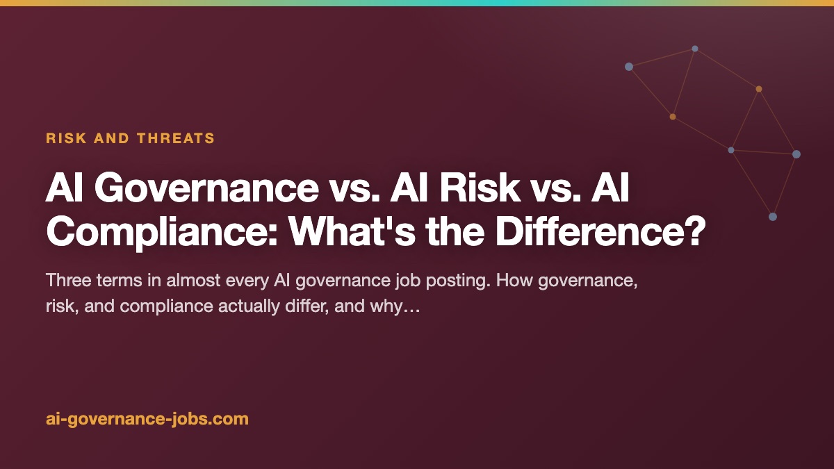 AI Governance vs. AI Risk vs. AI Compliance: What's the Difference?