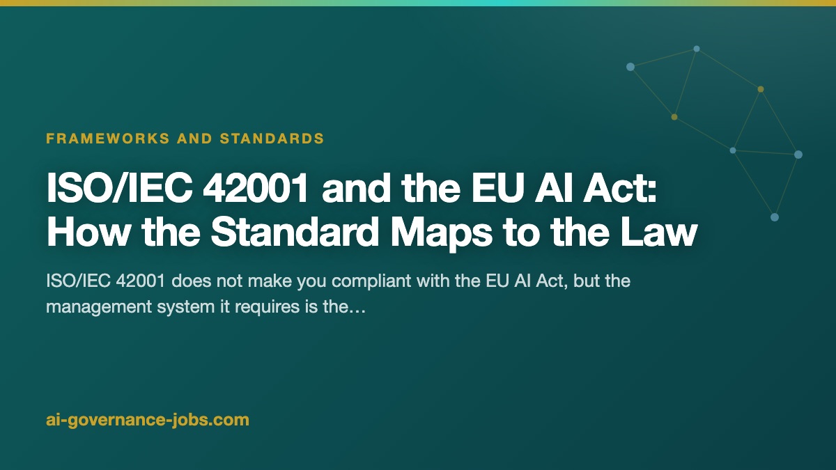 ISO/IEC 42001 and the EU AI Act: How the Standard Maps to the Law