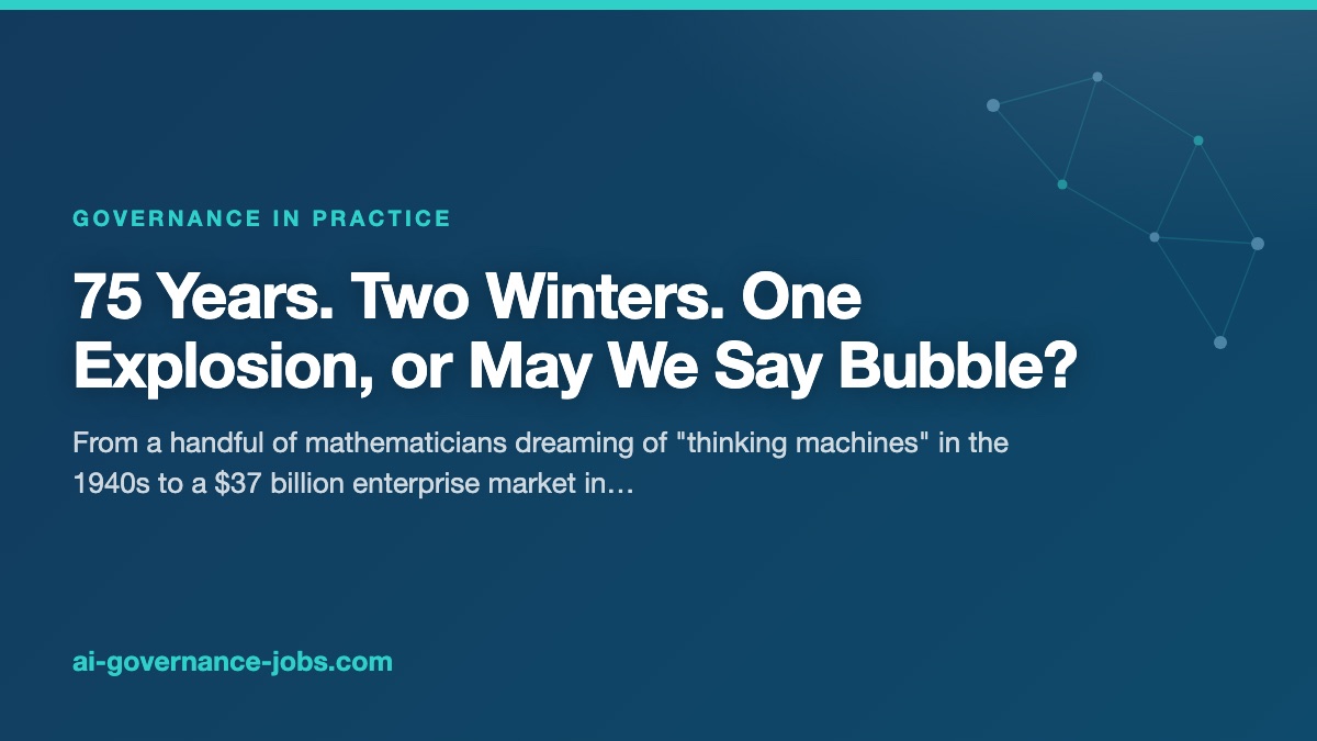 75 Years. Two Winters. One Explosion, or May We Say Bubble?