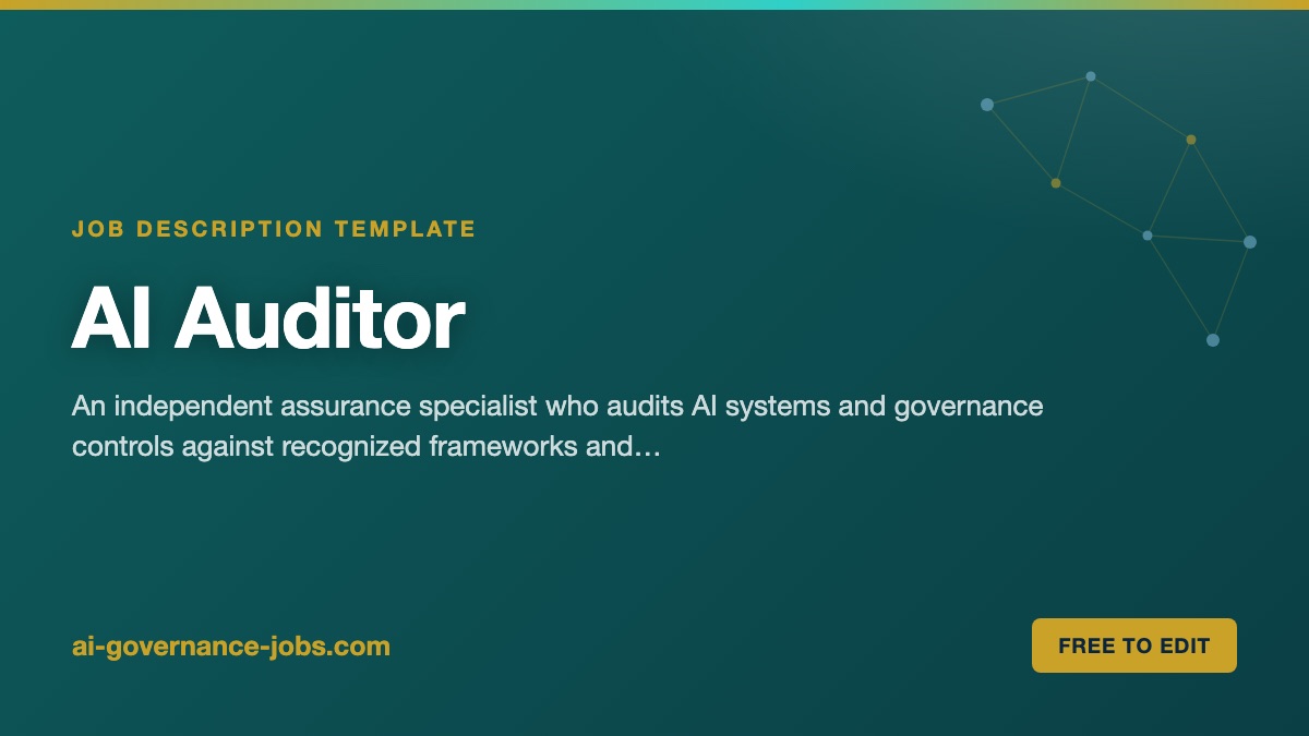 AI Auditor job description template