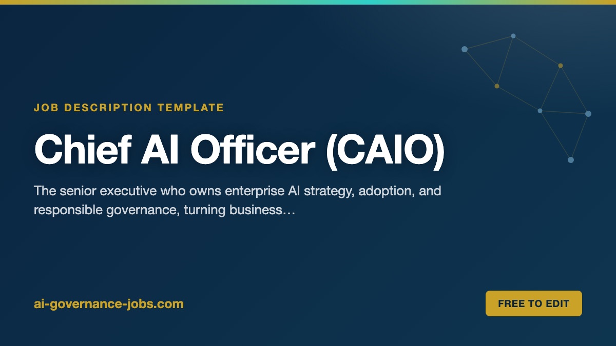 Chief AI Officer (CAIO) job description template