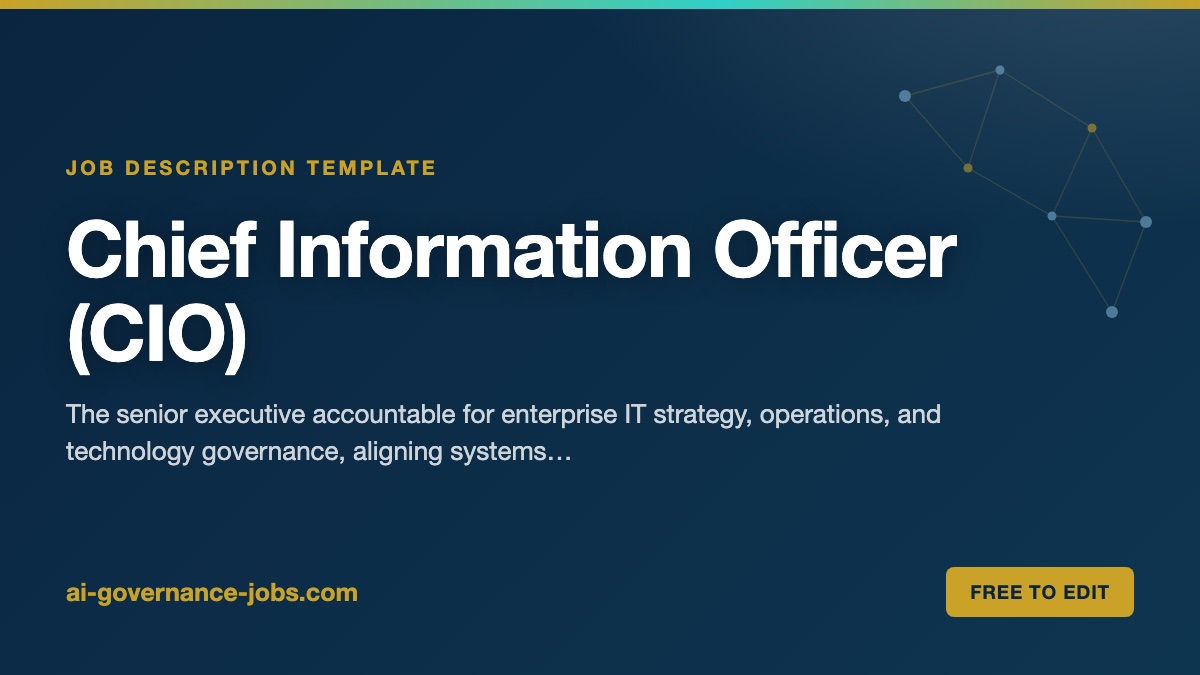 Chief Information Officer (CIO) job description template