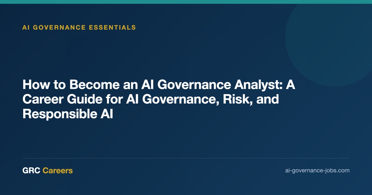Step by step routes into specific AI governance and GRC roles.
